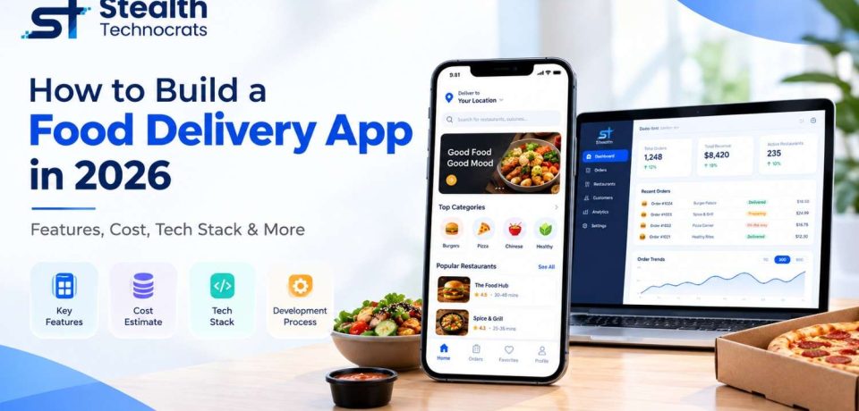 Food delivery app development with ordering and tracking features