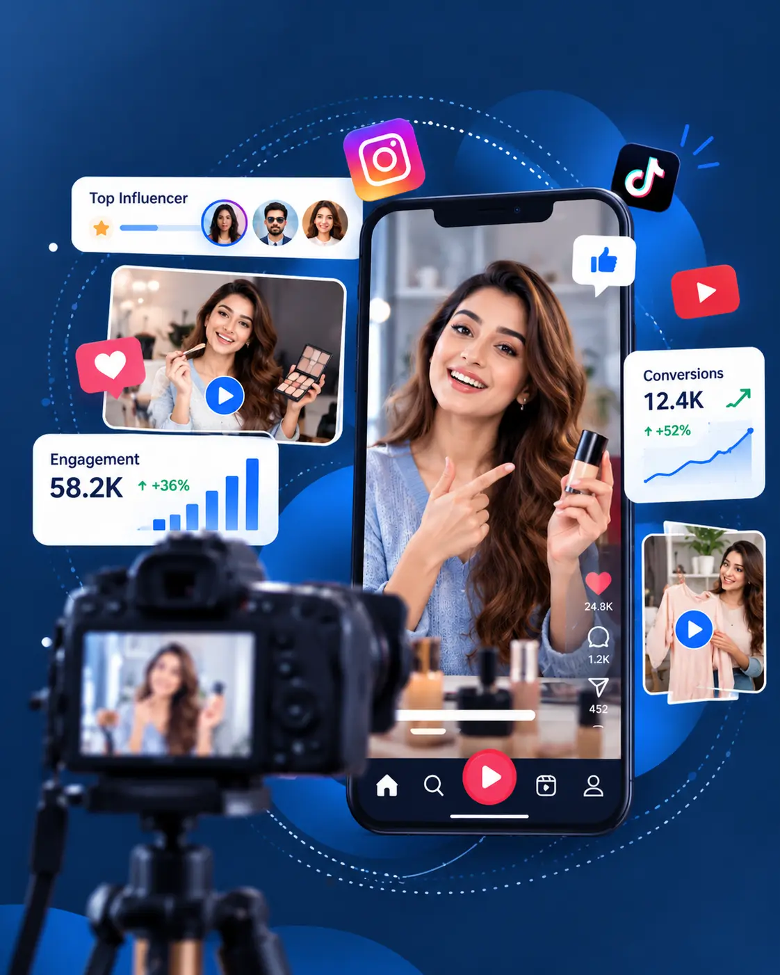 Influencer campaign workflow from creator discovery to performance reporting