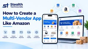 Multi-vendor marketplace app with product listings and seller management
