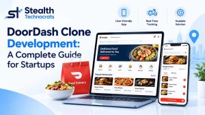 Food delivery app with restaurant listings, order placement, and delivery tracking